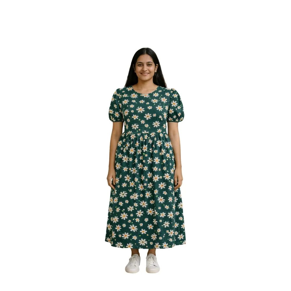 Women's Zipless Feeding Wear Puff Sleeve